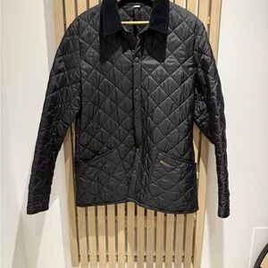 Barbour Black Quilted Utility Jacket